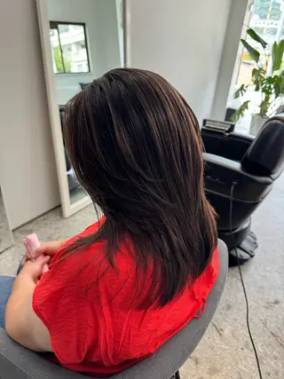 ミディアム 箕面☆髪質改善☆安田 聡志のヘアスタイル