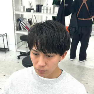 ショート メンズ 柏メンズカットパーマ NO.1タイチのヘアスタイル