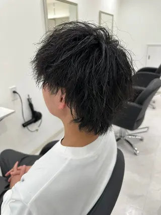 ミディアム 👑メンズパーマ👑 中谷 陸のヘアスタイル