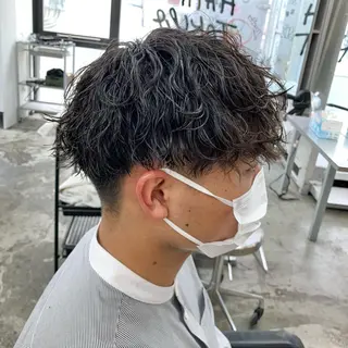 ショート パーマ メンズ メンズ特化美容師/ 藤戸 椋のヘアスタイル
