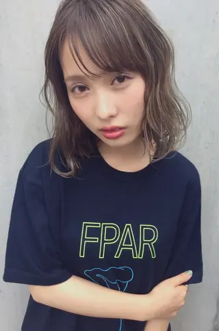 ショート ミディアム 透明感カラー🌿ボブ ✨飛田 ケイのヘアスタイル