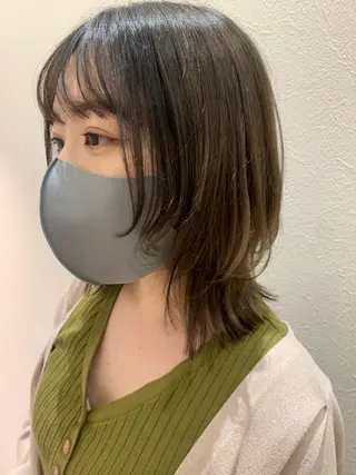 ミディアム hubhair レイヤー/透明感のヘアスタイル