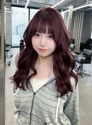 セミロング ミルクティーカラー/ Haruka🎀のヘアスタイル