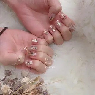 ミディアム ネイル Blowe ニュアンスのネイルデザイン