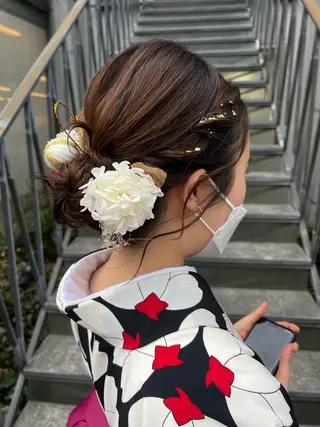 ヘアアレンジ ながやま まいのヘアスタイル