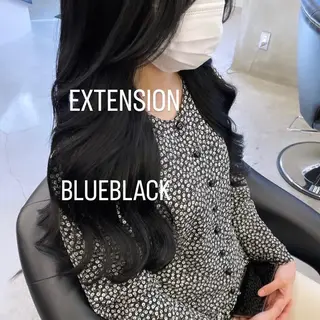 ロング カラー エクステ🩵ブリーチ 韓国ヘア🩵KAEのヘアスタイル