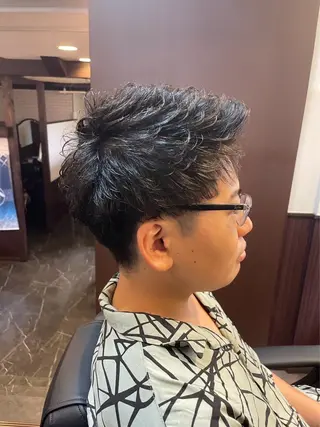 ショート パーマ メンズ 林 聖也のヘアスタイル