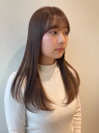 ロング カラー 野田 カレンのヘアスタイル