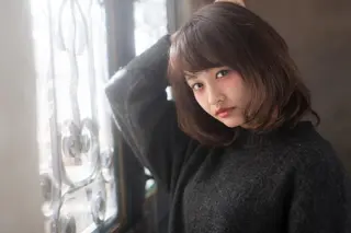 ミディアム 増田 晃士のヘアスタイル