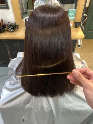ミディアム 美髪矯正 🌈髪質改善 山下のヘアスタイル