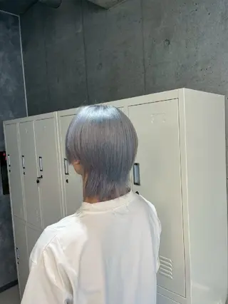 カラー メンズ 地雷系🎀ハイトーン 💙荒川結星のヘアスタイル