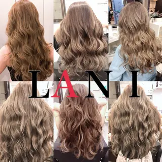 ロング 100%高級人毛使用 LANIUMEDAのヘアスタイル