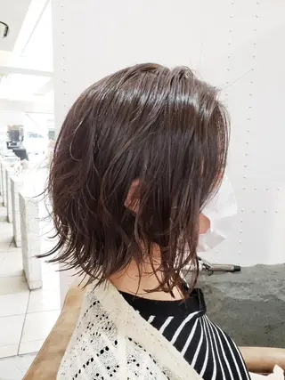 ミディアム カラー ボブ・ロブ 福田 泰久✂️✨のヘアスタイル