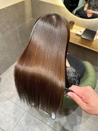 ロング カラー パーマ 色落ちまで盛れる 💟まなみのヘアスタイル