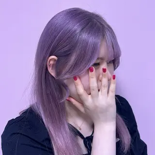 ロング カラー 🫧💞ハイトーン 瀧田 菜々花🦄🫧のヘアスタイル
