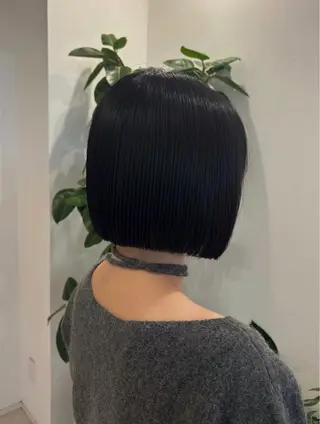 ショート ぱつっとボブ/ ボブ特化/タッセルのヘアスタイル