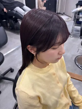 ロング ｶﾉ / 暖色カラー/レイヤーのヘアスタイル