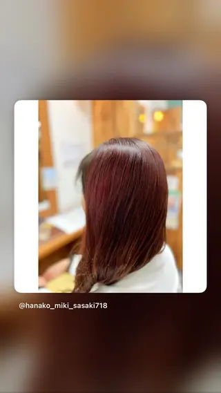 ロング カラー 佐々木 美希のヘアスタイル
