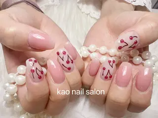 ネイル kao nail マグネット/長さだしのネイルデザイン