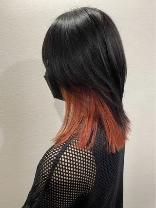セミロング カラー TELA HAIR 店長 塩田のヘアスタイル