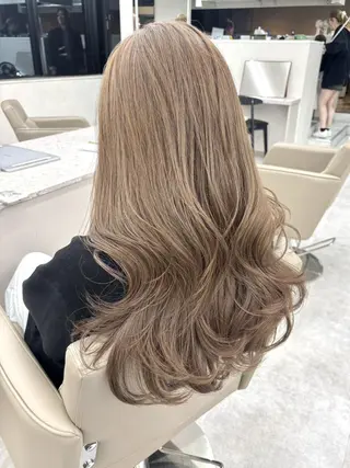 ロング カラー パーマ 🌼ベージュ/暖色 🌼すずのヘアスタイル