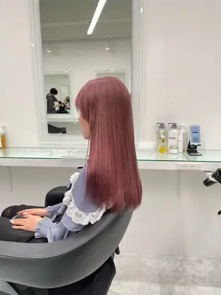 ロング カラー ヘアアレンジ ウルフカット×ハイ トーン職人🤍ゆうひのヘアスタイル