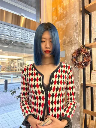 セミロング 艶カラー🌟 kanonのヘアスタイル