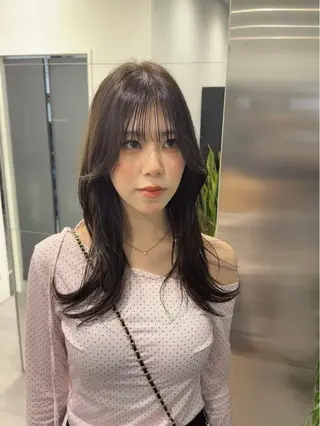 ロング カラー 韓国ヘア🇰🇷 スズキのヘアスタイル