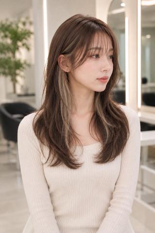 ミディアム jill by gisel 博多のヘアスタイル