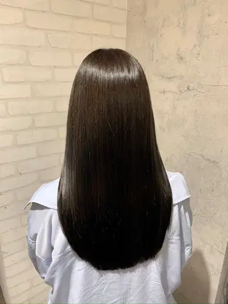 ロング 中川歩 髪質改善 ツヤカラー【横浜】のヘアスタイル