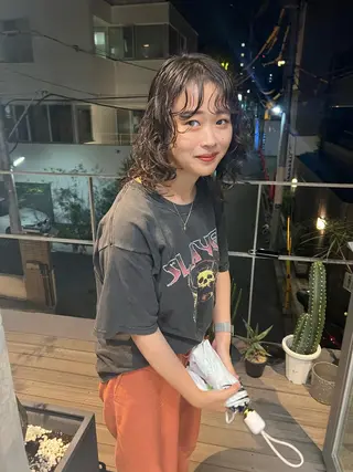 ミディアム パーマ sakoda shunkiのヘアスタイル