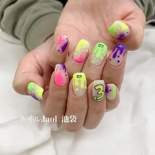 セミロング ネイルJaol 池袋のネイルデザイン