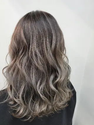 セミロング カラー ダブルカラーモデル☆ SHUNYAのヘアスタイル