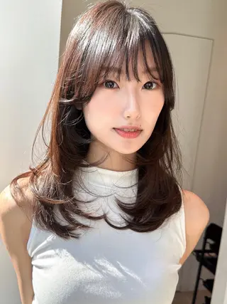 ミディアム カラー 🩰ナチュラル可愛い kamicare🩰のヘアスタイル