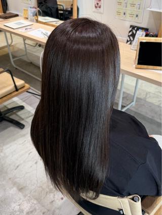 ロング カラー 田村 結依花のヘアスタイル