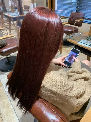ロング カラー 💖クボ モモ💖のヘアスタイル