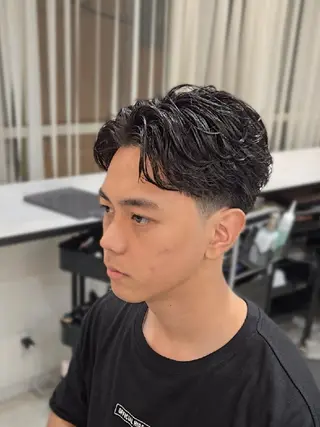 ショート パーマ メンズ LEN名古屋/パーマ 海外ヘア/メンズ特化のヘアスタイル