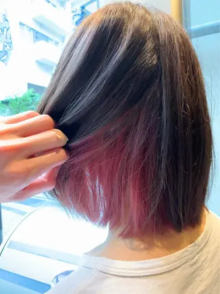 ショート カラー 大竹 涼のヘアスタイル