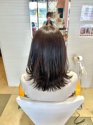ミディアム カラー 🩷愛咲🩷レイヤー /透明感カラーのヘアスタイル
