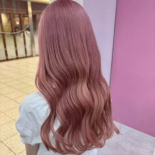 ロング カラー ブリーチ⏳艶カラー Natsukiのヘアスタイル