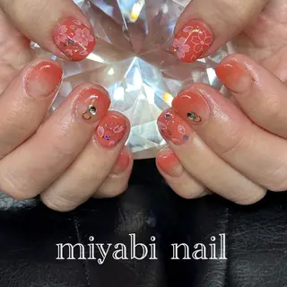ネイル miyabi nail 桂川駅近くのネイルデザイン