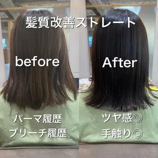ミディアム カラー 髪質改善美容師 個室サロン白金厚哉のヘアスタイル