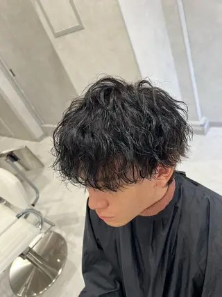 パーマ メンズ SENA 再現性 パーマと縮毛矯正のヘアスタイル