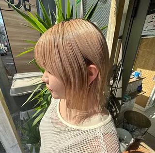 ショート カラー 縮毛矯正／ダブル カラー／はづき☘️のヘアスタイル