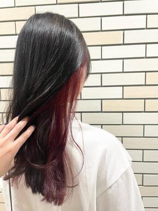 ロング カラー 阿部 智子のヘアスタイル