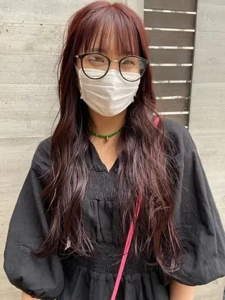 ロング カラー SALTWATER AYARIのヘアスタイル