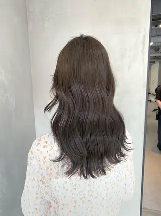 ロング カラー 赤みゼロ/透明感 カラー🌿KANTAのヘアスタイル