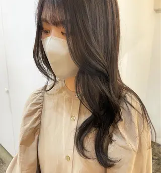 ロング カラー 【表参道】Ruri デジタルパーマのヘアスタイル