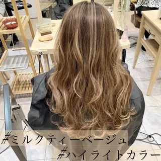 ロング カラー ヘアアレンジ TATSUYA アートディレクターのヘアスタイル