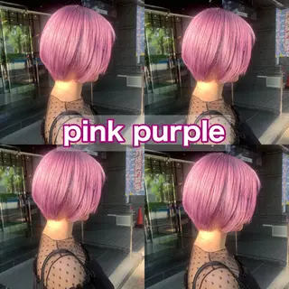ショート カラー ✨艶ブリーチカラー ✨四ノ宮裕己のヘアスタイル